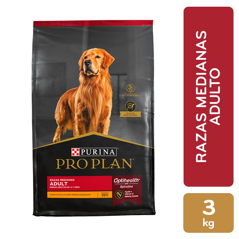 Proplan adulto raza mediana 3kg