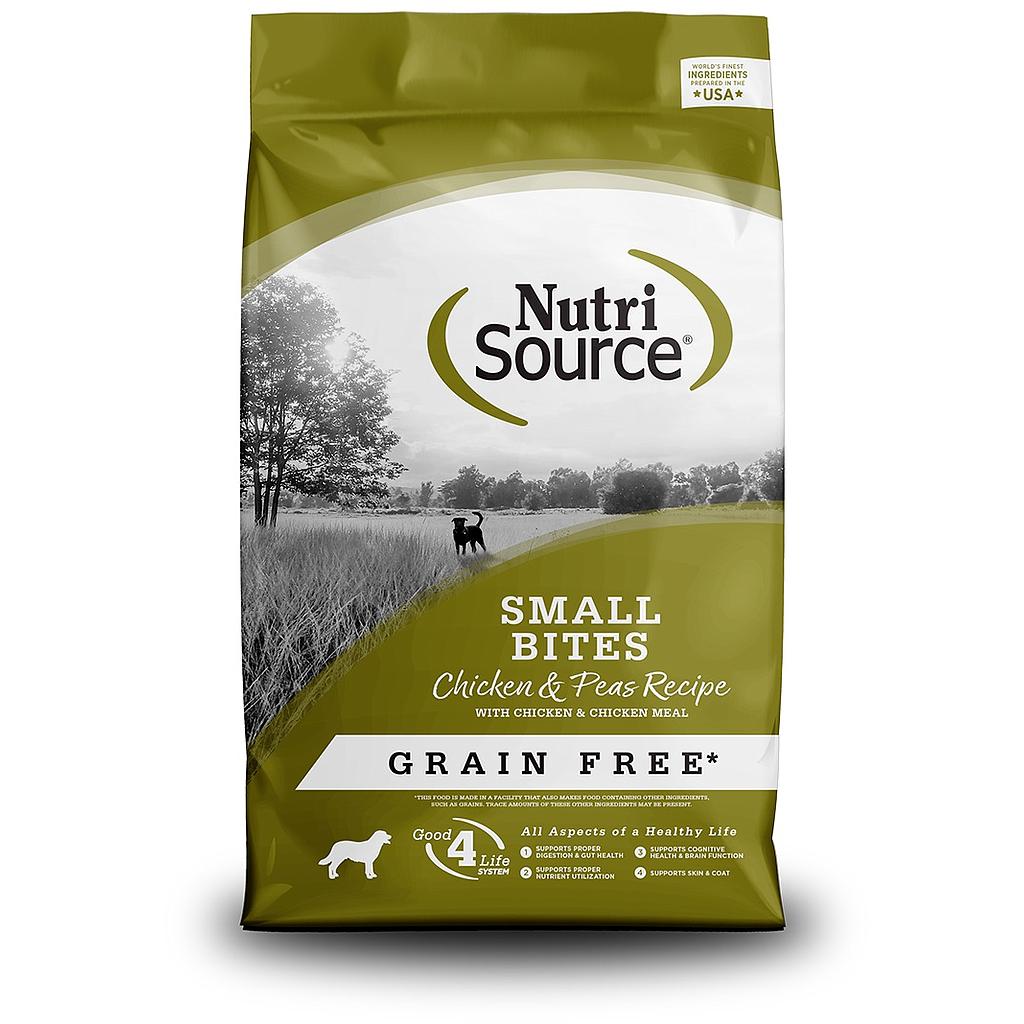 Nutrisource Small Bites Chic&Pea Grain free 4lb